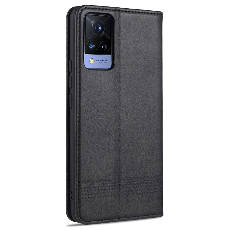 For vivo S9e AZNS Magnetic Calf Texture Horizontal Flip Leather Case with Card Slots & Holder & Wallet
