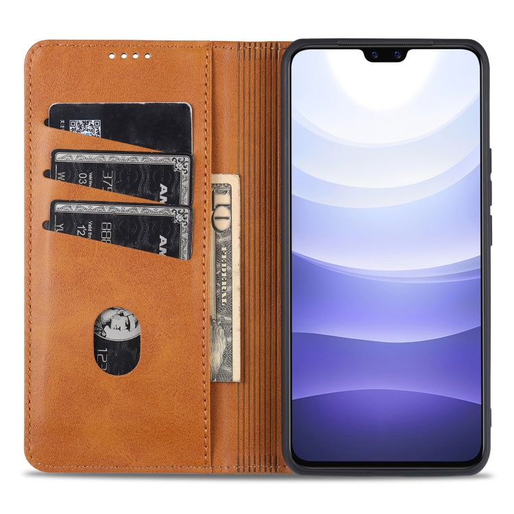 For vivo S9e AZNS Magnetic Calf Texture Horizontal Flip Leather Case with Card Slots & Holder & Wallet