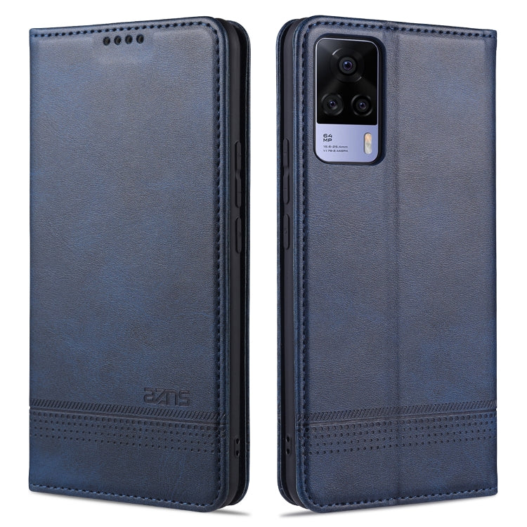 For vivo S9e AZNS Magnetic Calf Texture Horizontal Flip Leather Case with Card Slots & Holder & Wallet
