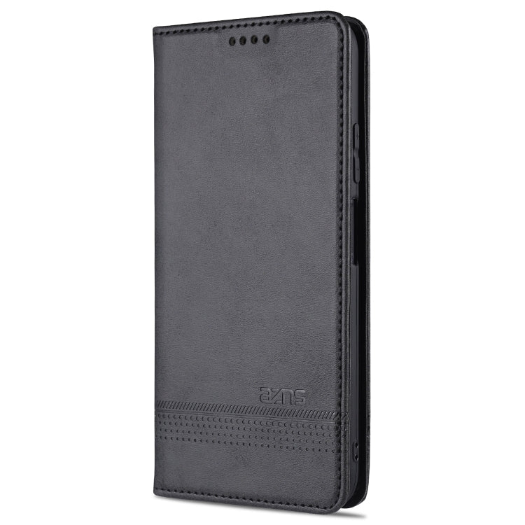 For Xiaomi Redmi Note 10 AZNS Magnetic Calf Texture Horizontal Flip Leather Case with Card Slots & Holder & Wallet