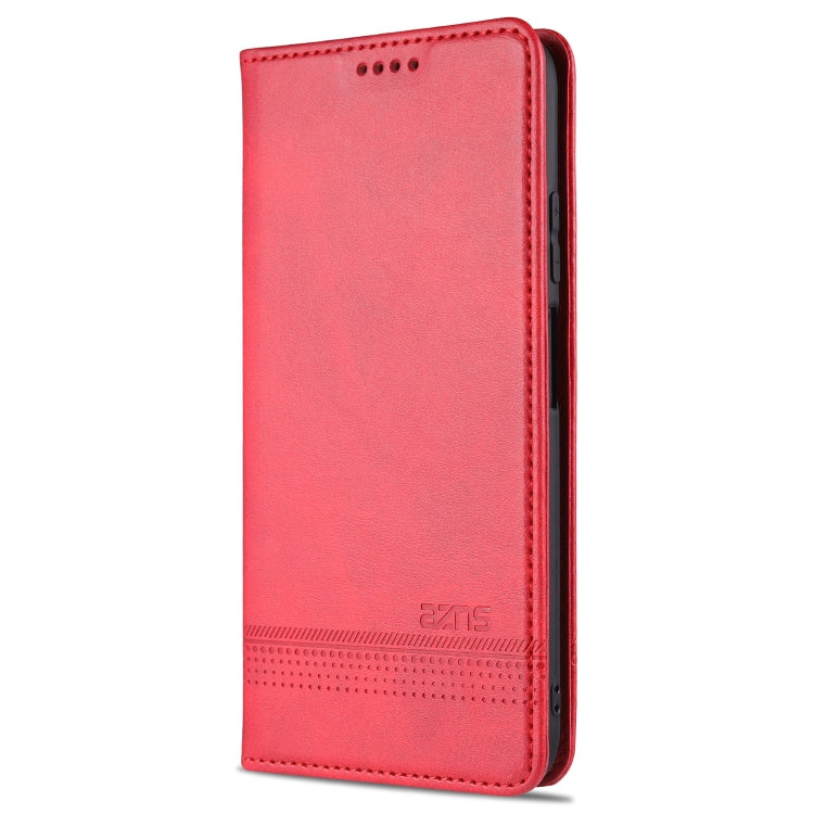 For Xiaomi Redmi Note 10S AZNS Magnetic Calf Texture Horizontal Flip Leather Case with Card Slots & Holder & Wallet