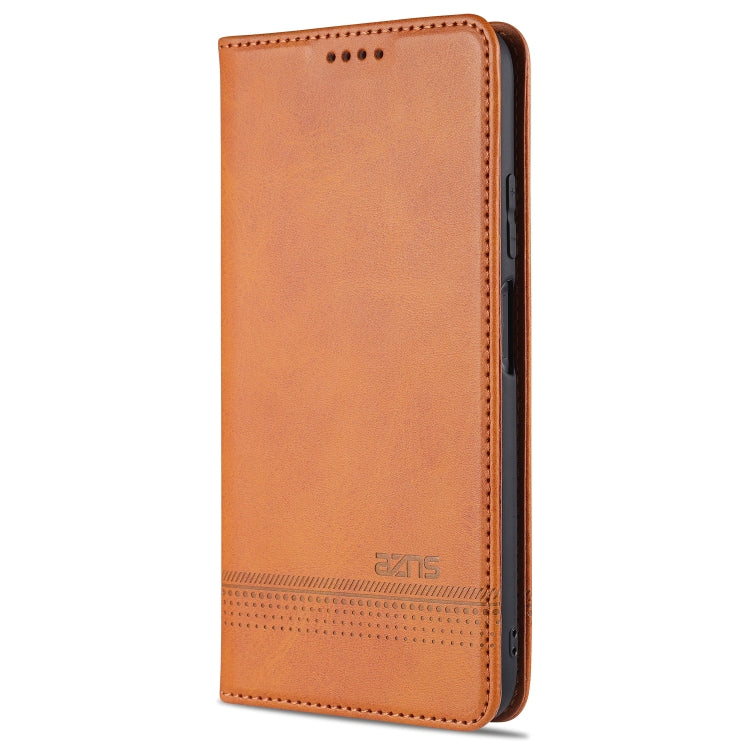 For Xiaomi Redmi Note 10S AZNS Magnetic Calf Texture Horizontal Flip Leather Case with Card Slots & Holder & Wallet