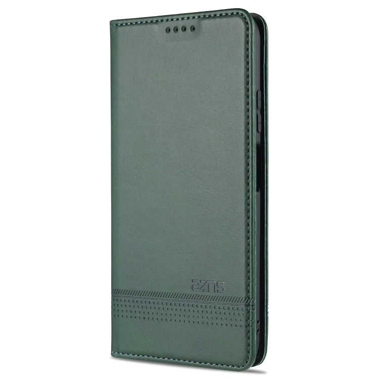 For Xiaomi Redmi Note 10S AZNS Magnetic Calf Texture Horizontal Flip Leather Case with Card Slots & Holder & Wallet