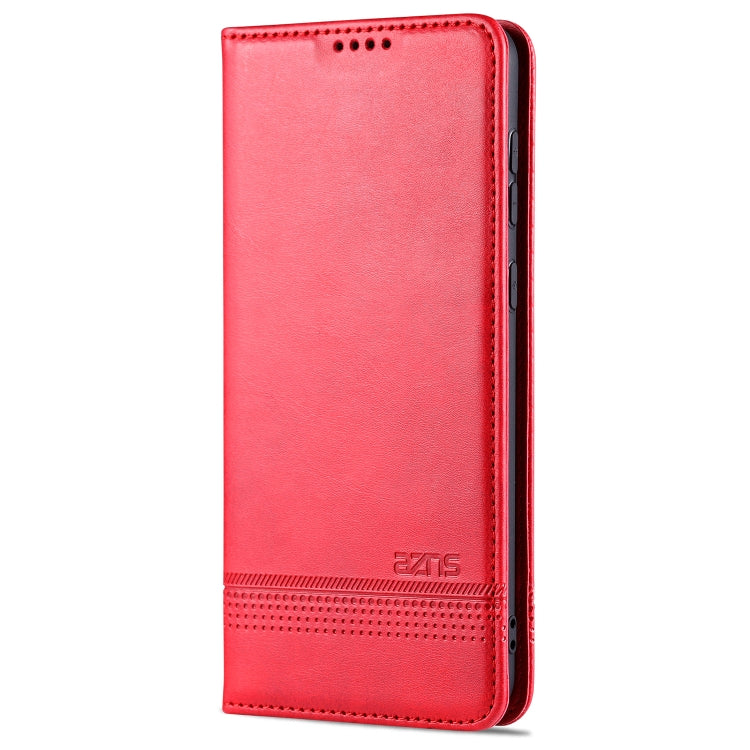 For Samsung Galaxy A02 AZNS Magnetic Calf Texture Horizontal Flip Leather Case with Card Slots & Holder & Wallet