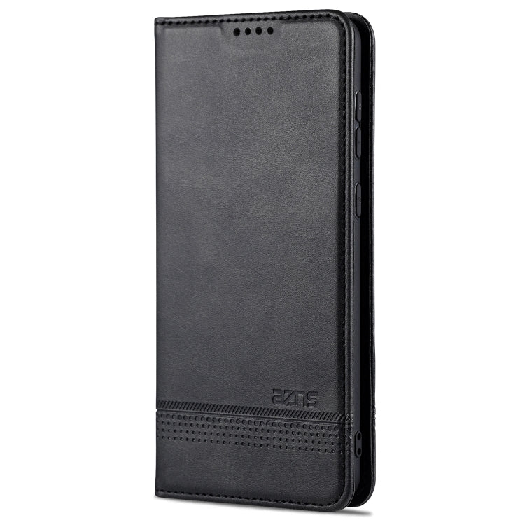 For Samsung Galaxy A02 AZNS Magnetic Calf Texture Horizontal Flip Leather Case with Card Slots & Holder & Wallet