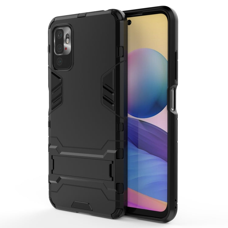For Xiaomi Redmi Note 10 5G Shockproof PC + TPU Protective Case with Hidden Holder