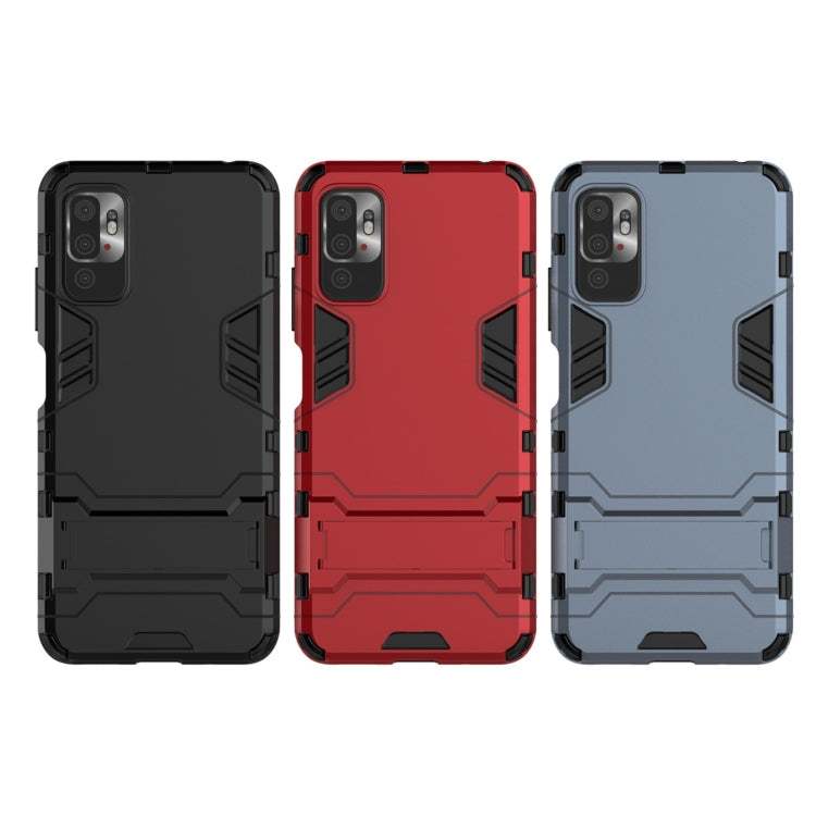 For Xiaomi Redmi Note 10 5G Shockproof PC + TPU Protective Case with Hidden Holder