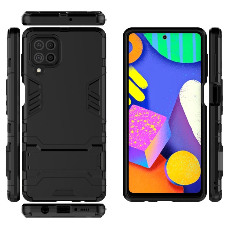For Samsung Galaxy F62 / M62 Shockproof PC + TPU Protective Case with Hidden Holder