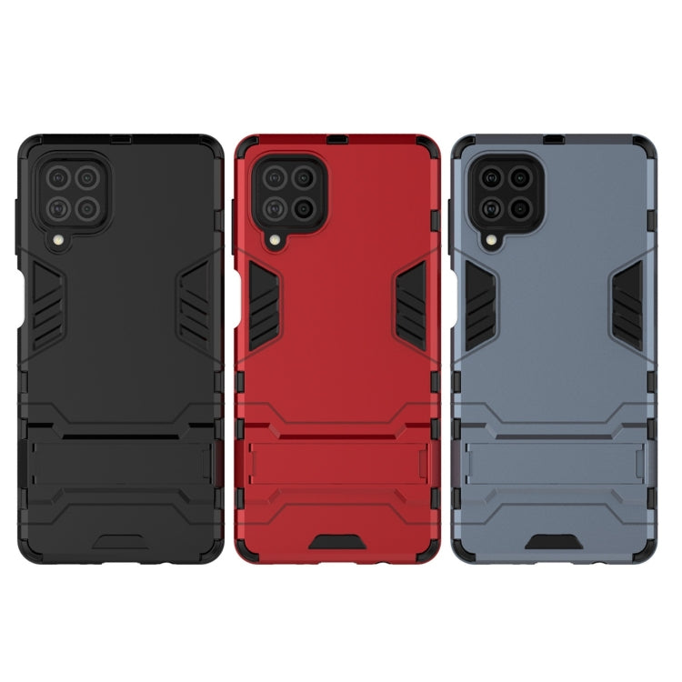 For Samsung Galaxy F62 / M62 Shockproof PC + TPU Protective Case with Hidden Holder