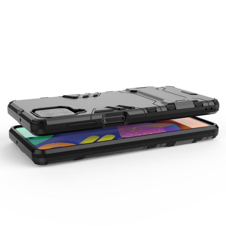 For Samsung Galaxy F62 / M62 Shockproof PC + TPU Protective Case with Hidden Holder