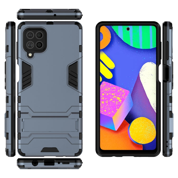 For Samsung Galaxy F62 / M62 Shockproof PC + TPU Protective Case with Hidden Holder