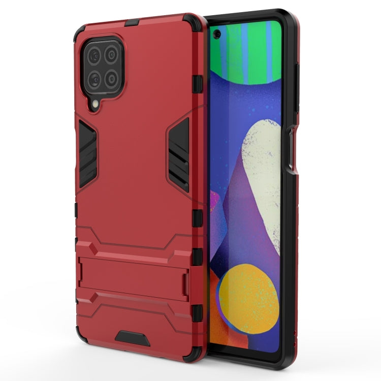 For Samsung Galaxy F62 / M62 Shockproof PC + TPU Protective Case with Hidden Holder