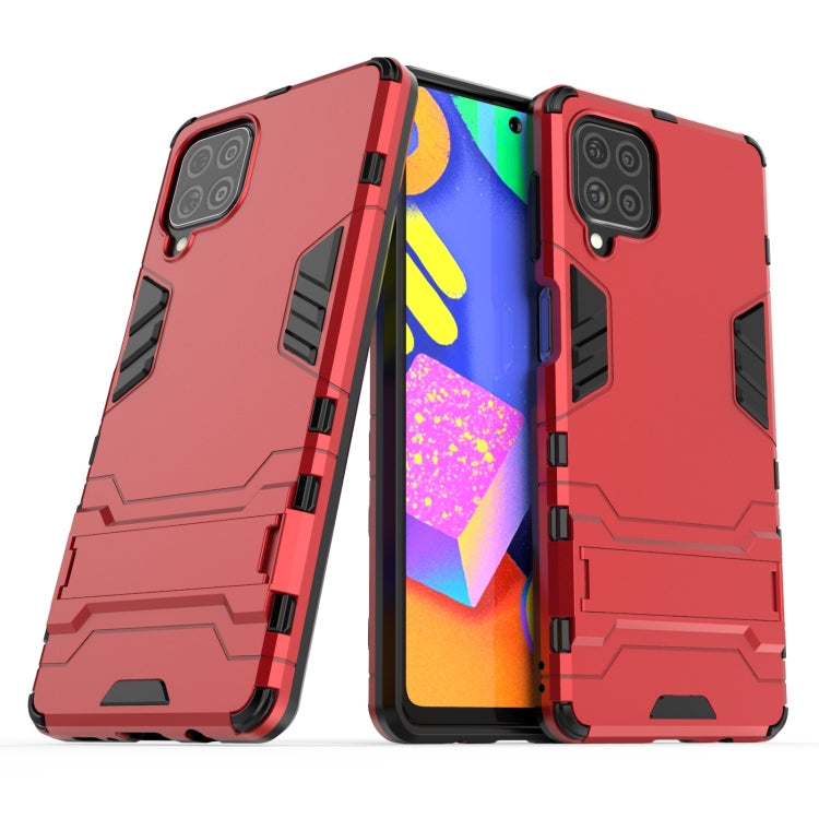 For Samsung Galaxy F62 / M62 Shockproof PC + TPU Protective Case with Hidden Holder