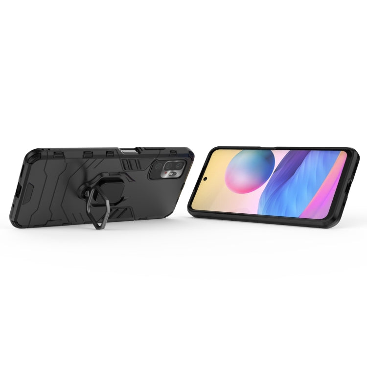 For Xiaomi Redmi Note 10 5G Shockproof PC + TPU Protective Case with Magnetic Ring Holder