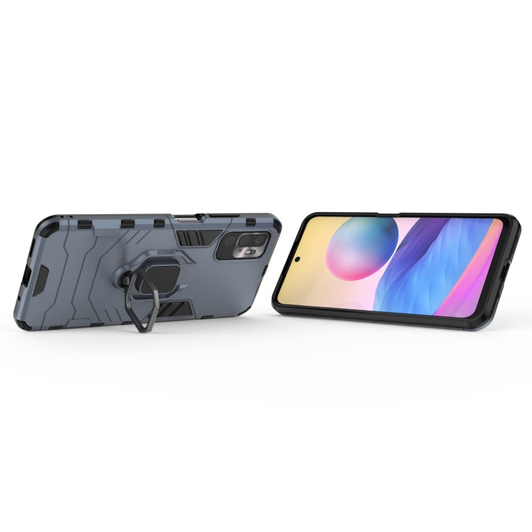 For Xiaomi Redmi Note 10 5G Shockproof PC + TPU Protective Case with Magnetic Ring Holder