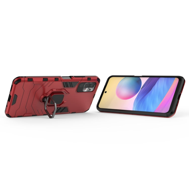 For Xiaomi Redmi Note 10 5G Shockproof PC + TPU Protective Case with Magnetic Ring Holder