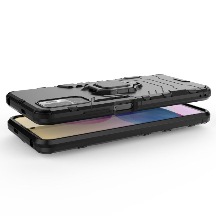 For Xiaomi Redmi Note 10 5G Shockproof PC + TPU Protective Case with Magnetic Ring Holder
