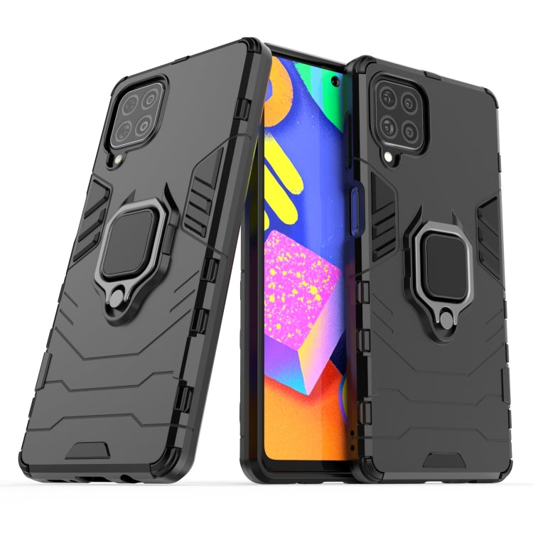 For Samsung Galaxy F62 / M62 Shockproof PC + TPU Protective Case with Magnetic Ring Holder