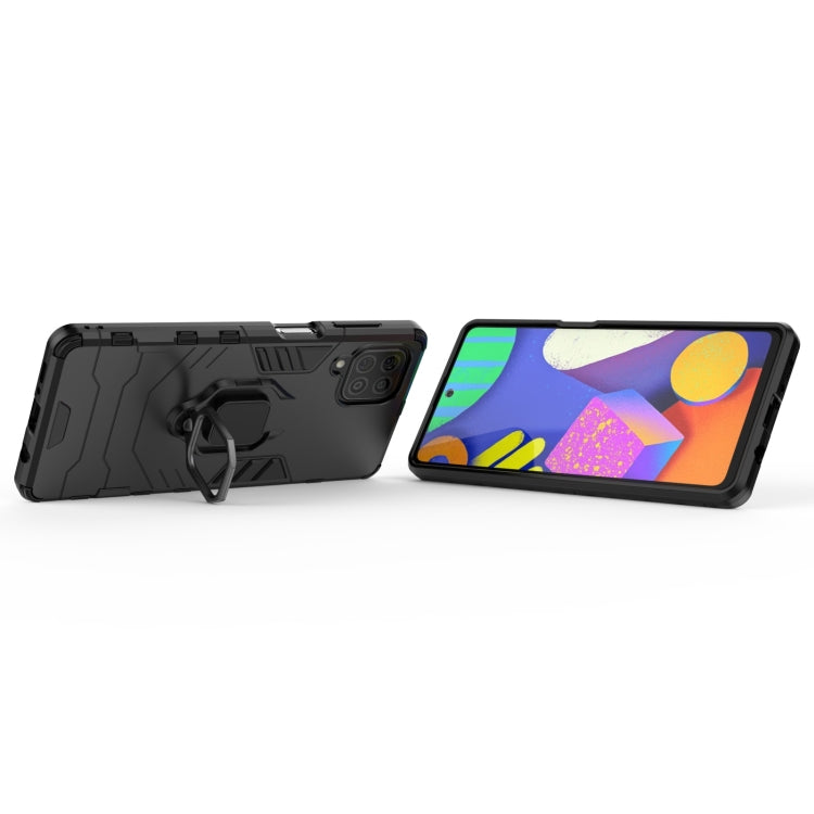 For Samsung Galaxy F62 / M62 Shockproof PC + TPU Protective Case with Magnetic Ring Holder