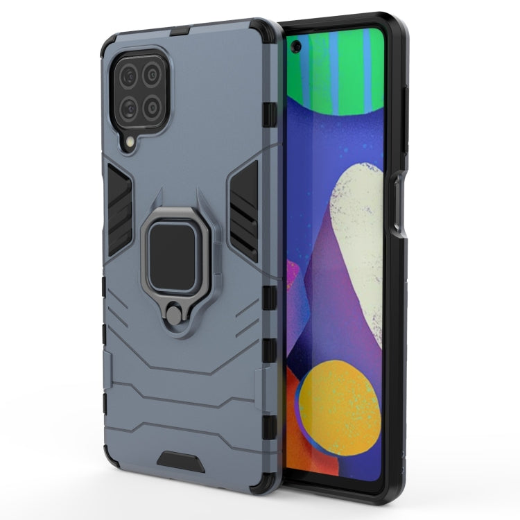 For Samsung Galaxy F62 / M62 Shockproof PC + TPU Protective Case with Magnetic Ring Holder