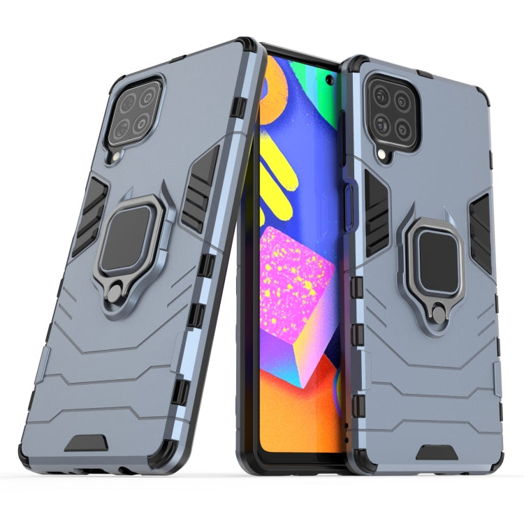 For Samsung Galaxy F62 / M62 Shockproof PC + TPU Protective Case with Magnetic Ring Holder