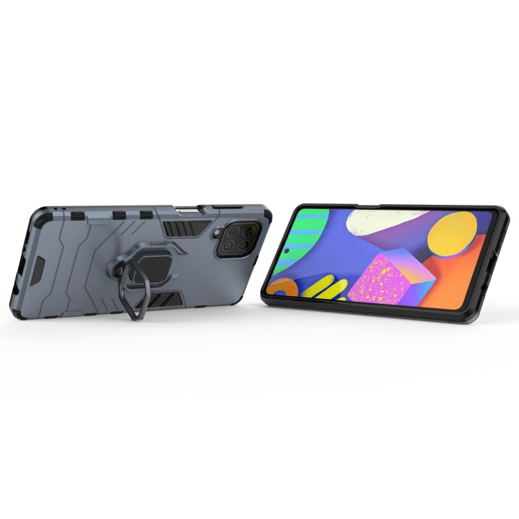 For Samsung Galaxy F62 / M62 Shockproof PC + TPU Protective Case with Magnetic Ring Holder