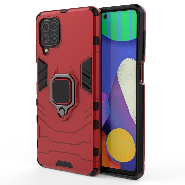 For Samsung Galaxy F62 / M62 Shockproof PC + TPU Protective Case with Magnetic Ring Holder
