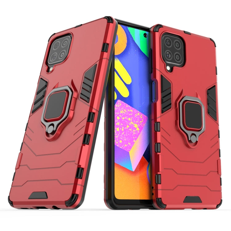 For Samsung Galaxy F62 / M62 Shockproof PC + TPU Protective Case with Magnetic Ring Holder