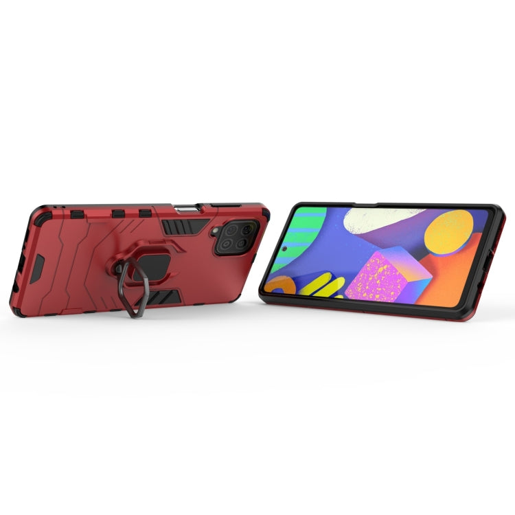 For Samsung Galaxy F62 / M62 Shockproof PC + TPU Protective Case with Magnetic Ring Holder