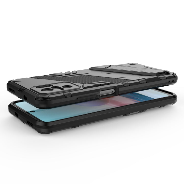 For Xiaomi Redmi Note 10 Punk Armor 2 in 1 PC + TPU Shockproof Case with Invisible Holder
