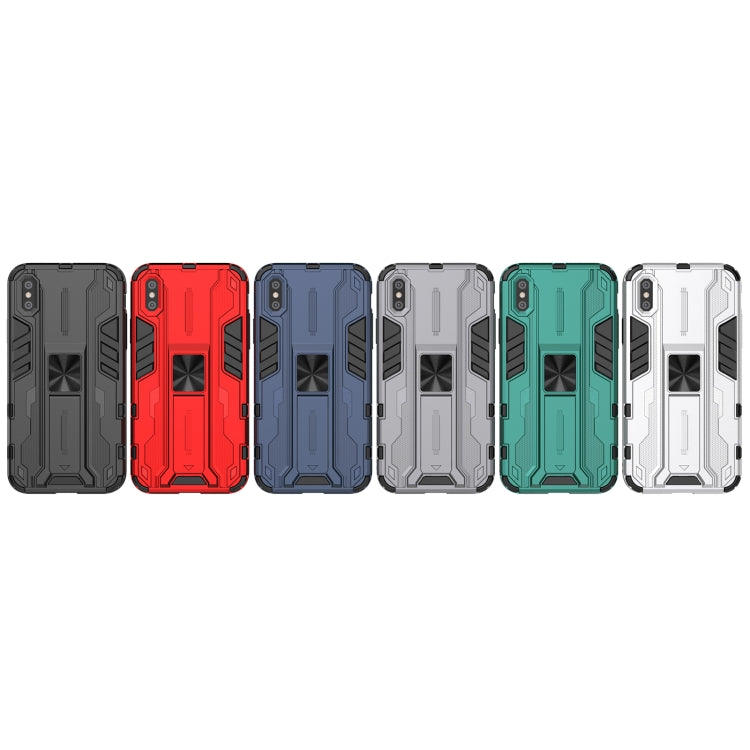 For iPhone XR Supersonic PC + TPU Shock-proof Protective Case with Holder