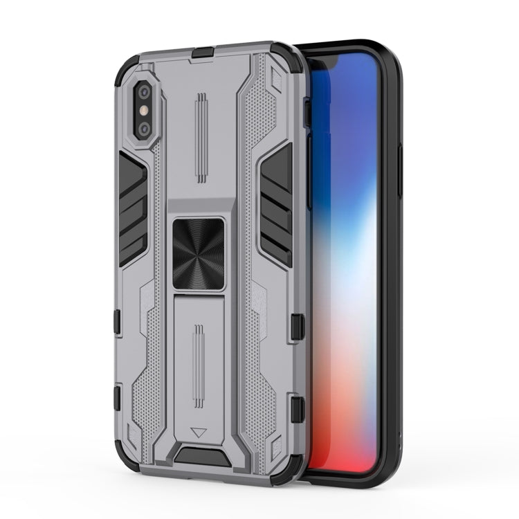 For iPhone XR Supersonic PC + TPU Shock-proof Protective Case with Holder