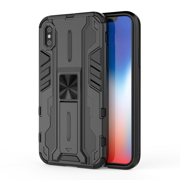 For iPhone XR Supersonic PC + TPU Shock-proof Protective Case with Holder