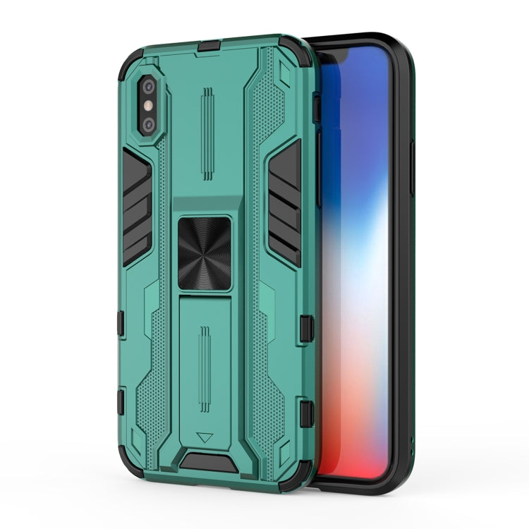 For iPhone XS Max Supersonic PC + TPU Shock-proof Protective Case with Holder
