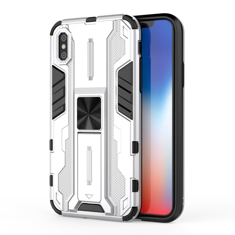 For iPhone XS Max Supersonic PC + TPU Shock-proof Protective Case with Holder