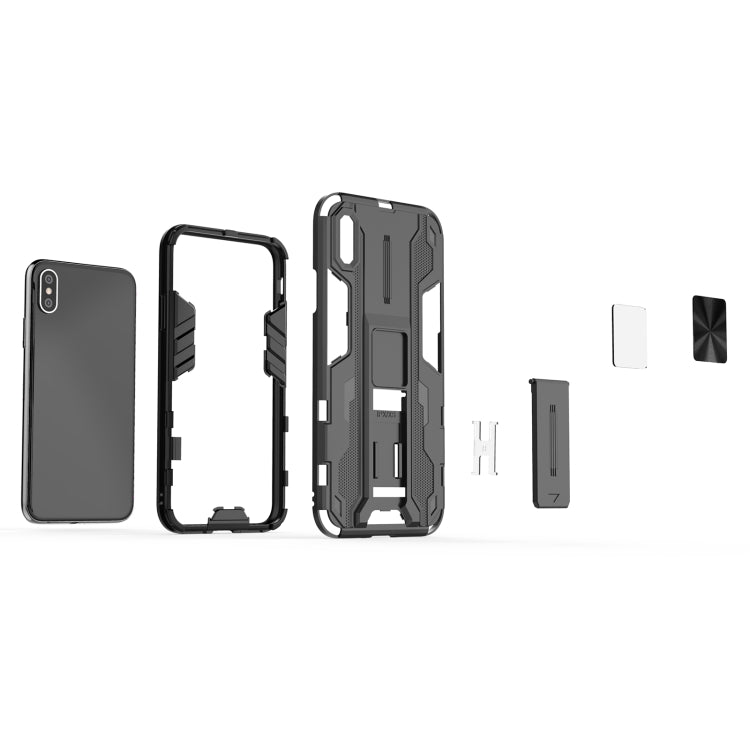 For iPhone XS Max Supersonic PC + TPU Shock-proof Protective Case with Holder