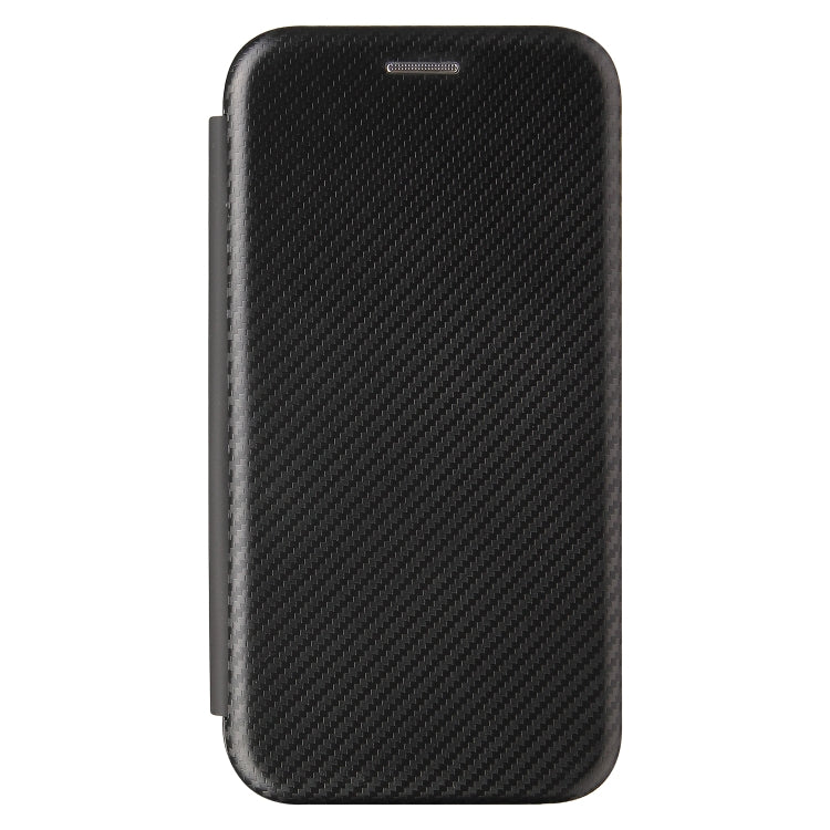 For Oukitel C22 Carbon Fiber Texture Horizontal Flip TPU + PC + PU Leather Case with Card Slot