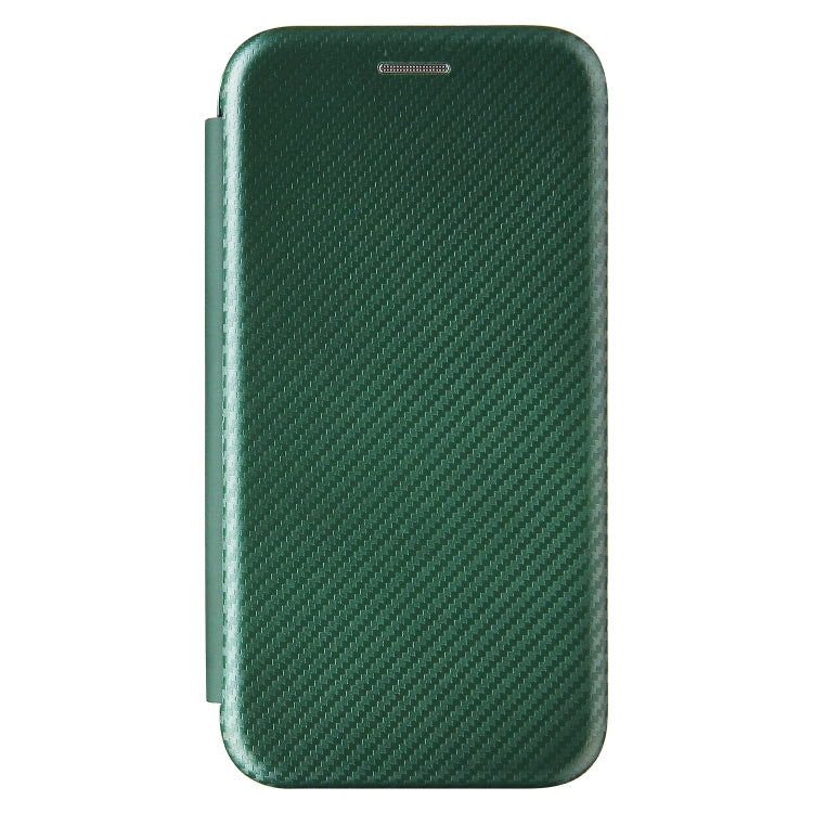 For Oukitel C22 Carbon Fiber Texture Horizontal Flip TPU + PC + PU Leather Case with Card Slot