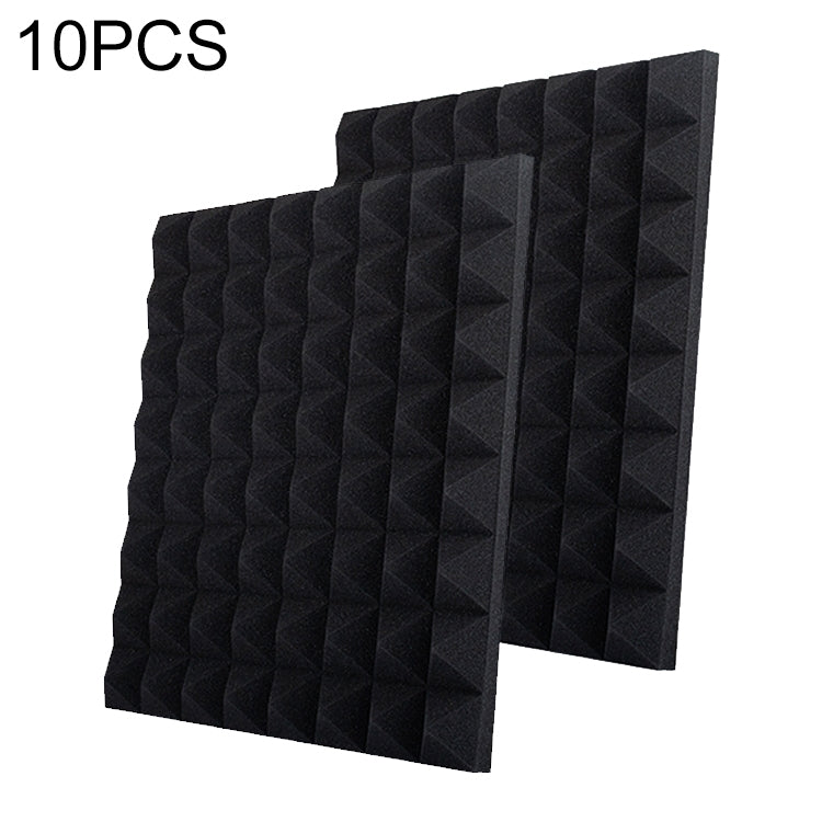 10 PCS Pyramid Style Recording Studio Drum Video Room Sound Insulation Board Silencer Cotton