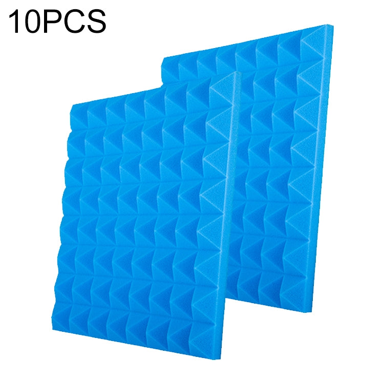 10 PCS Pyramid Style Recording Studio Drum Video Room Sound Insulation Board Silencer Cotton