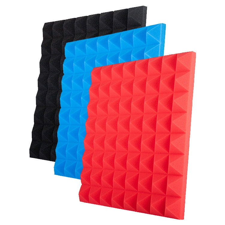 24 PCS Pyramid Style Recording Studio Drum Video Room Sound Insulation Board Silencer Cotton