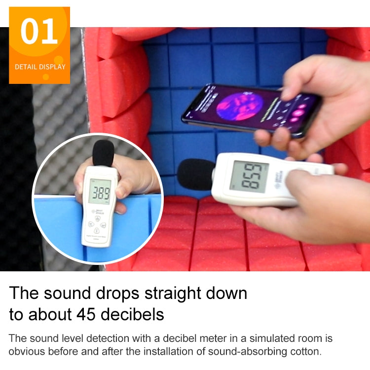 24 PCS Pyramid Style Recording Studio Drum Video Room Sound Insulation Board Silencer Cotton