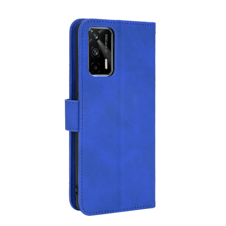 For OPPO Realme GT 5G Solid Color Skin Feel Magnetic Buckle Horizontal Flip PU Leather Case with Holder & Card Slots & Wallet