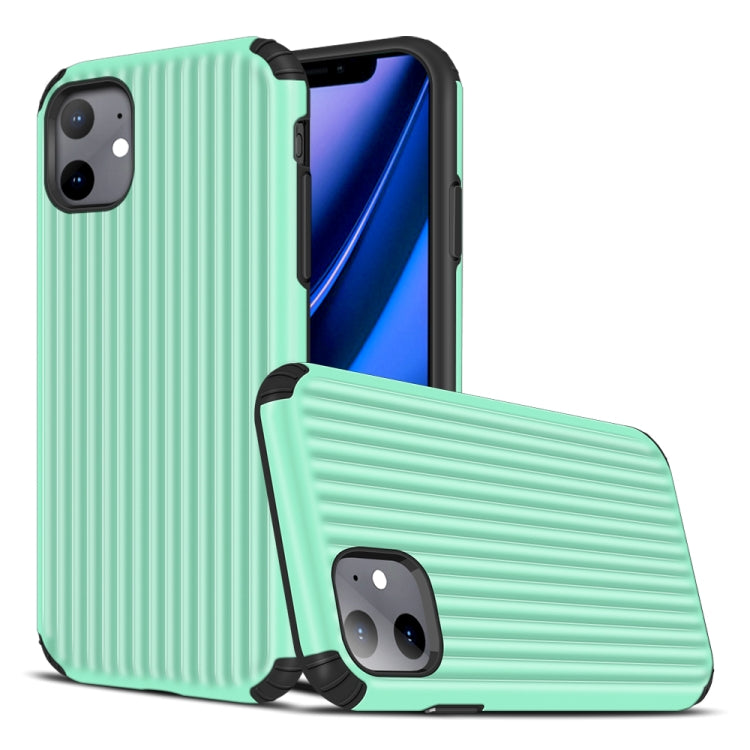 For iPhone 11 Vertical Stripe Style TPU + PC Protective Case
