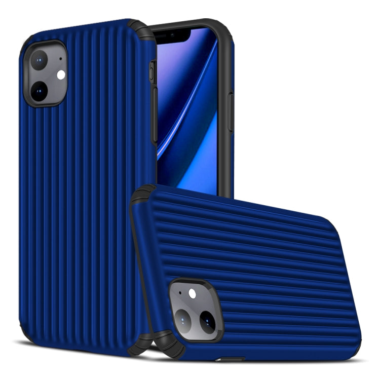 For iPhone 11 Vertical Stripe Style TPU + PC Protective Case