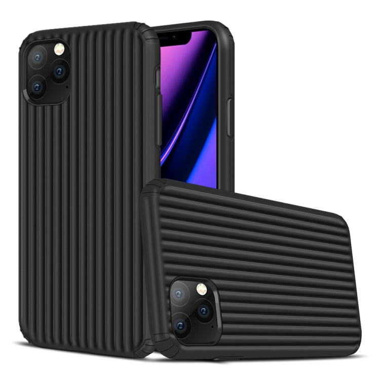 For iPhone 11 Pro Max Vertical Stripe Style TPU + PC Protective Case