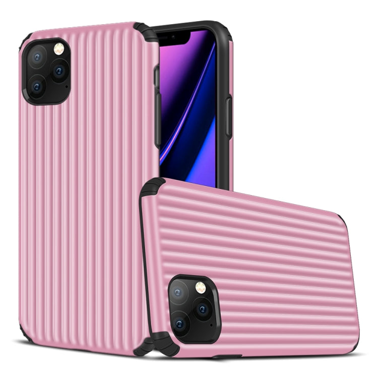 For iPhone 11 Pro Max Vertical Stripe Style TPU + PC Protective Case