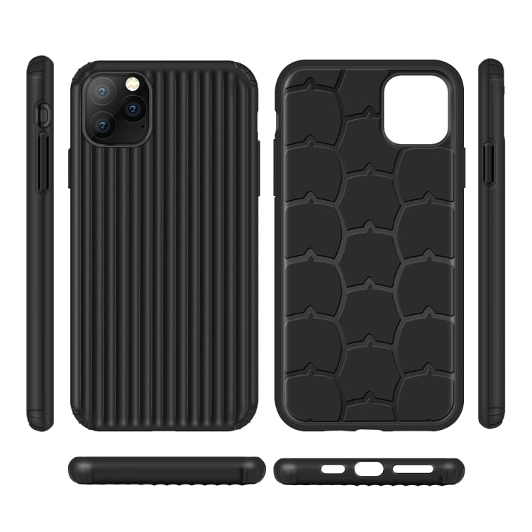 For iPhone 11 Pro Max Vertical Stripe Style TPU + PC Protective Case