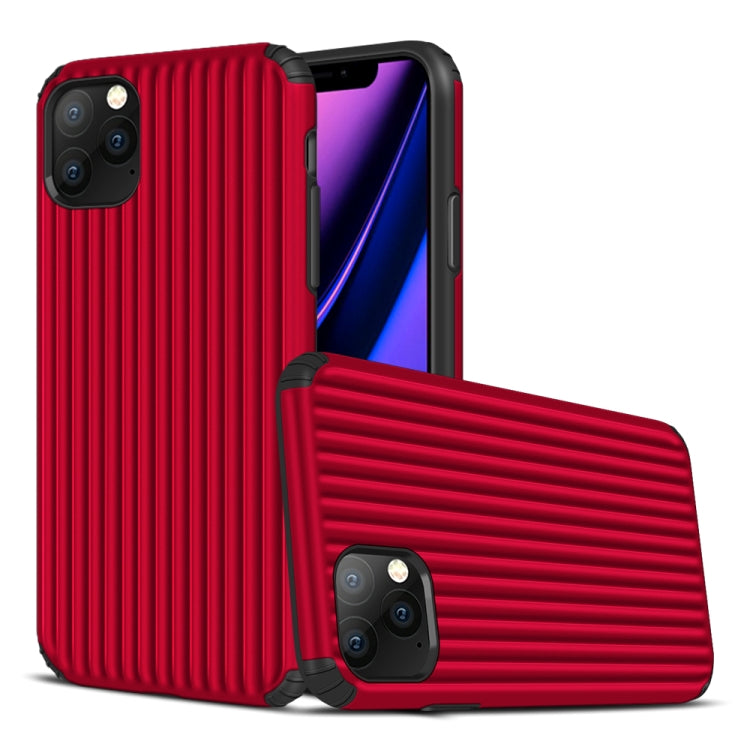 For iPhone 11 Pro Max Vertical Stripe Style TPU + PC Protective Case