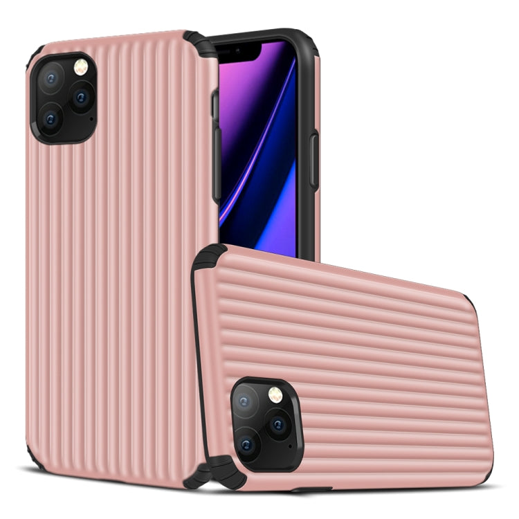 For iPhone 11 Pro Max Vertical Stripe Style TPU + PC Protective Case